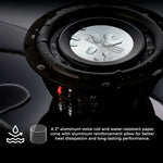 PS Shallow-Mount Water-Resistant 8" Subwoofer | 400W RMS DVC 4-Ohm