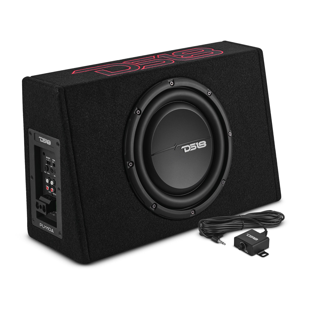 DS18 10” Active Shallow Subwoofer Enclosure for Pickup Trucks