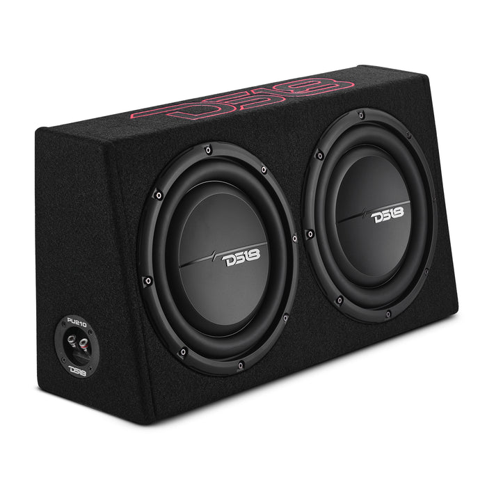 Subwoofer de 10” con caja acústica pasiva y radiador para camionetas pickup