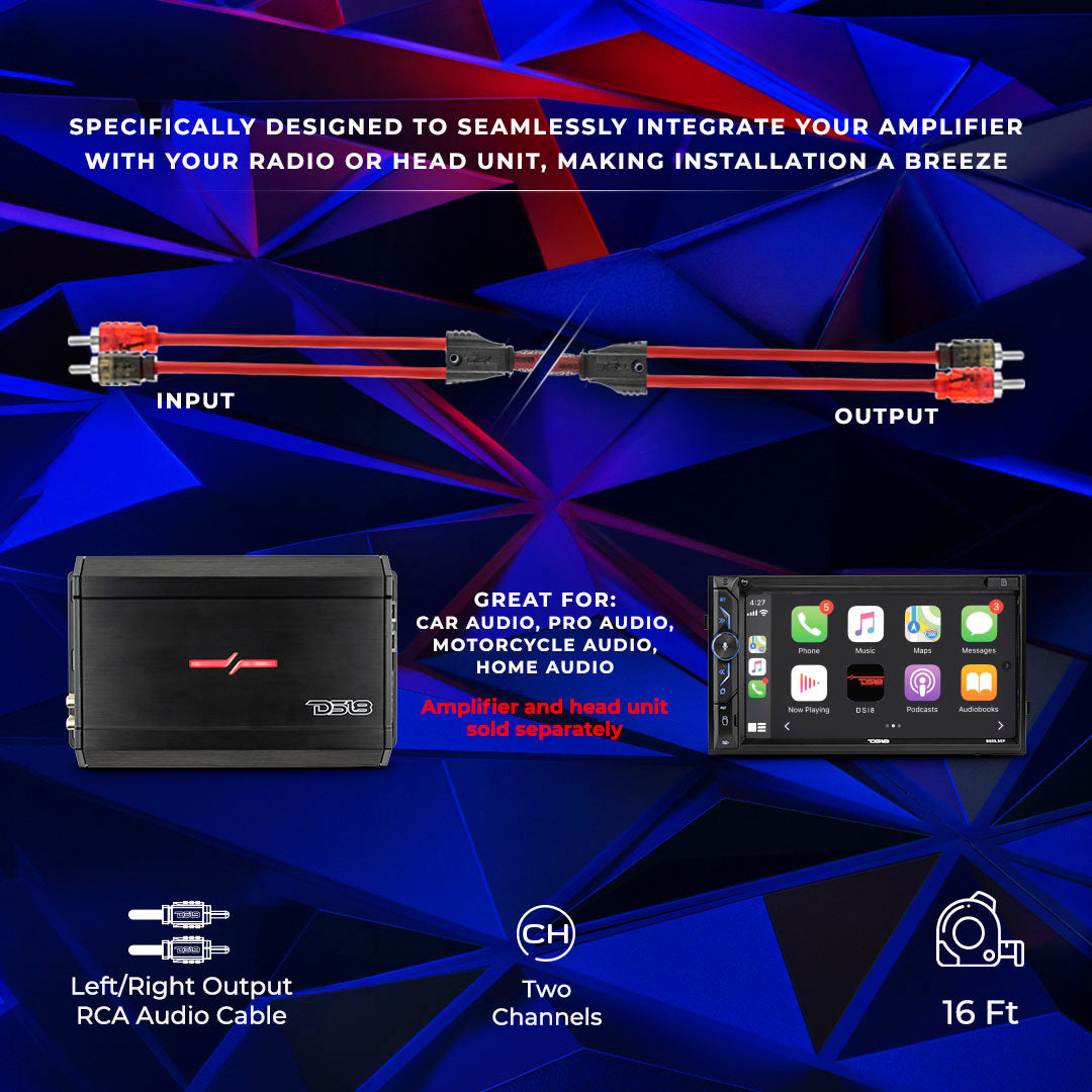RCA Nivel 2 Cobre 100% OFC 12 pies - Paquete de 10 unidades