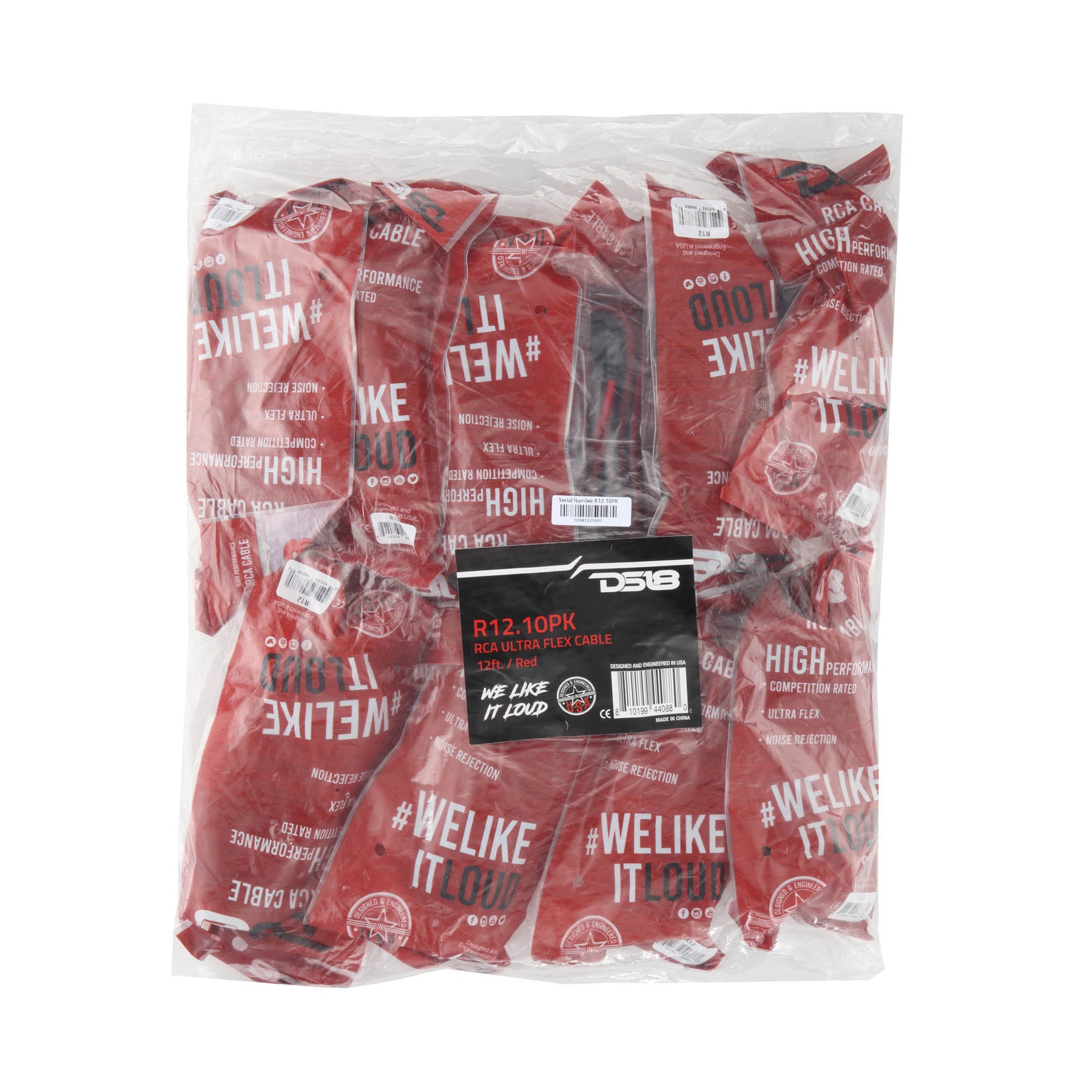 Level 2 RCA 100% Copper OFC 12 Feet - Pack 10 pieces