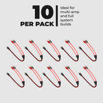 Level 2 RCA 100% Copper OFC Y Connector 1 FEMALE to 2 MALE - 10 Pack