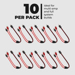 Level 2 RCA 100% OFC Y Connector – 1 Male / 2 Female (10-Pack)