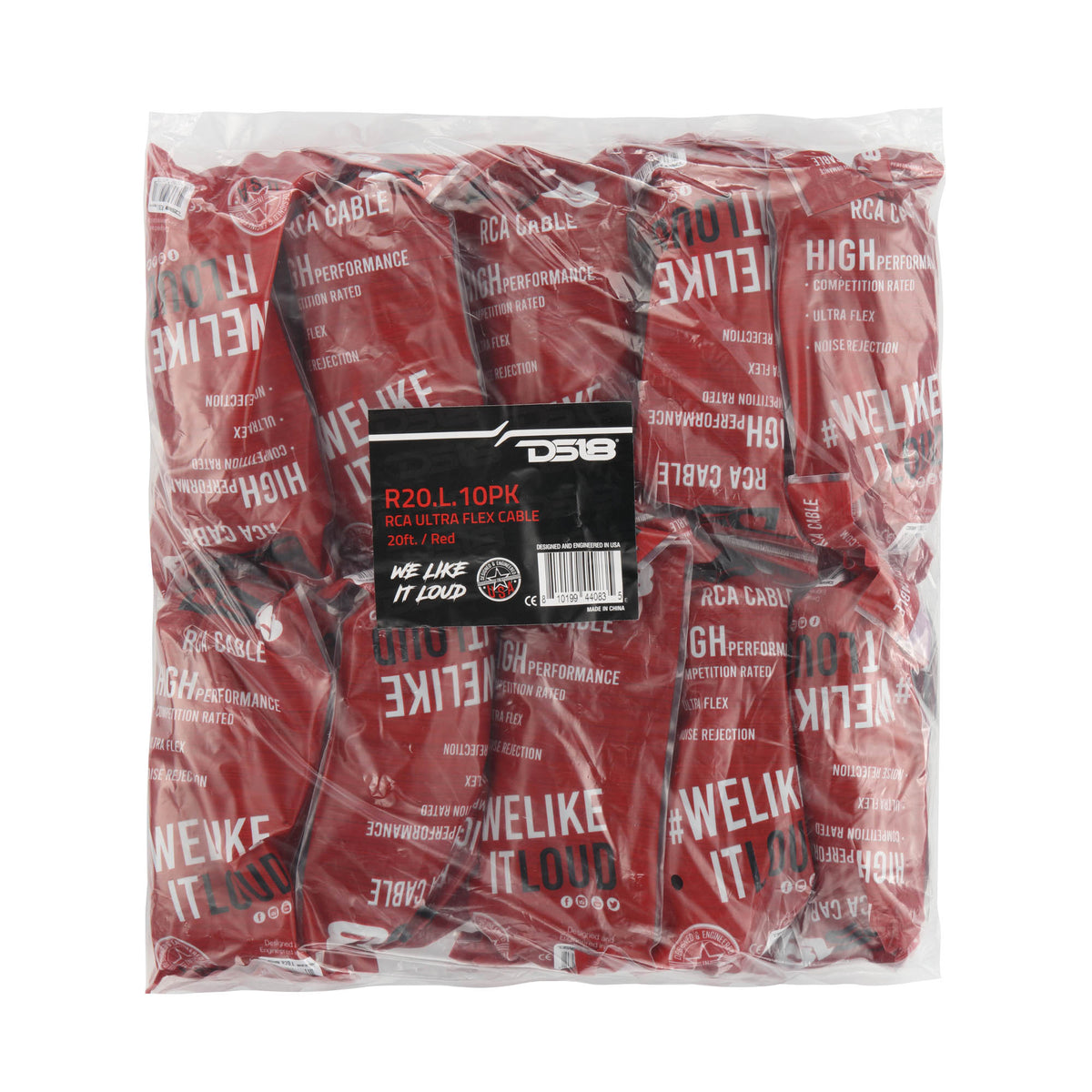 RCA 20 Feet with "L" Tips 10 Pack