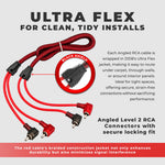 RCA 3 Feet with "L" Tips 10 Pack