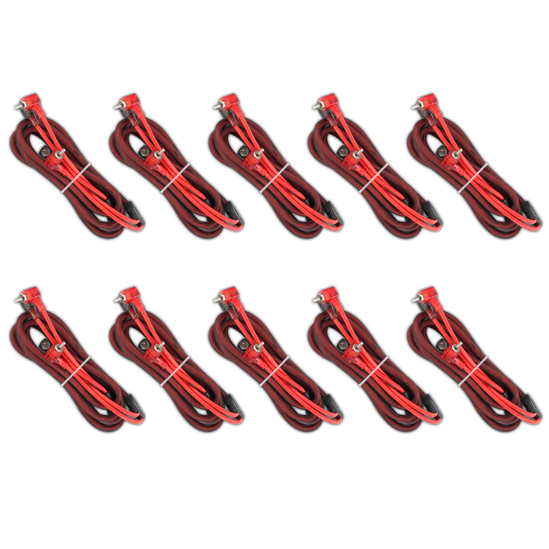 RCA 6 Feet with "L" Tips 10 Pack