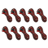 12FT Ultra Flex 100% OFC RCA Cable Wire – 10-Pack
