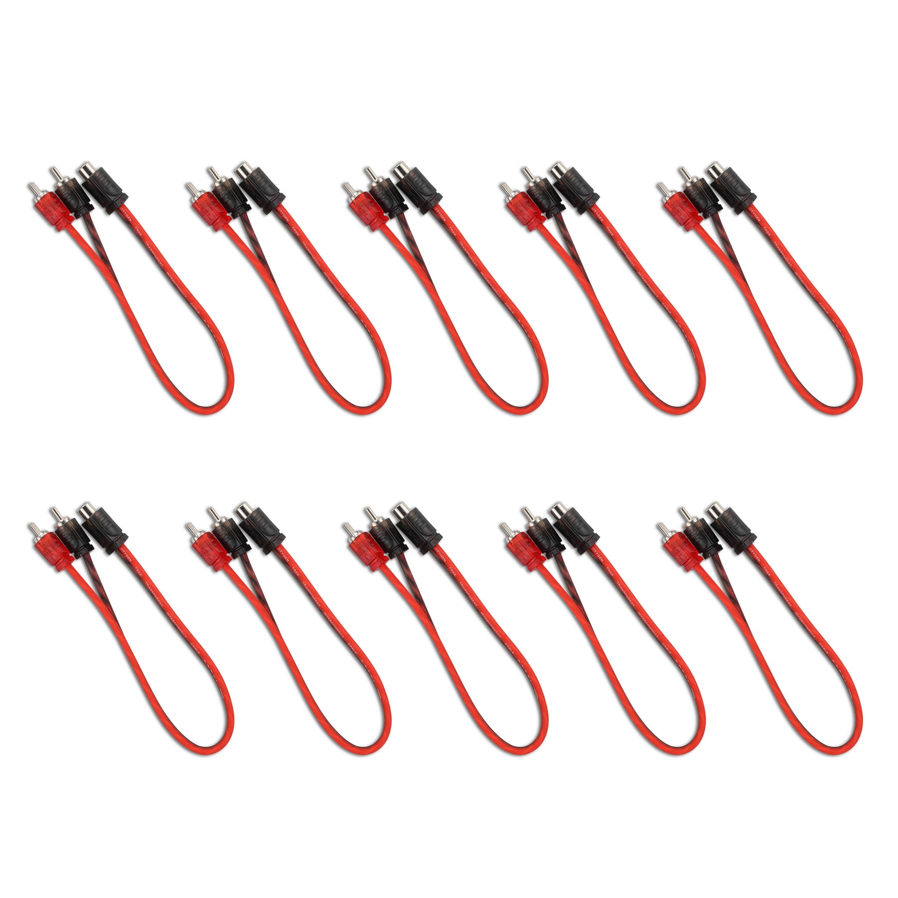 Level 1 RCA 100% Copper OFC Y Connector – 1 Female / 2 Male - 10-Pack