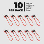 Level 1 RCA 100% Copper OFC Y Connector – 1 Female / 2 Male - 10-Pack