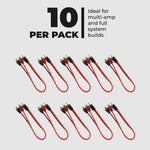 Level 1 RCA 100% Copper OFC Y Connector – 1 Male / 2 Female - 10-Pack