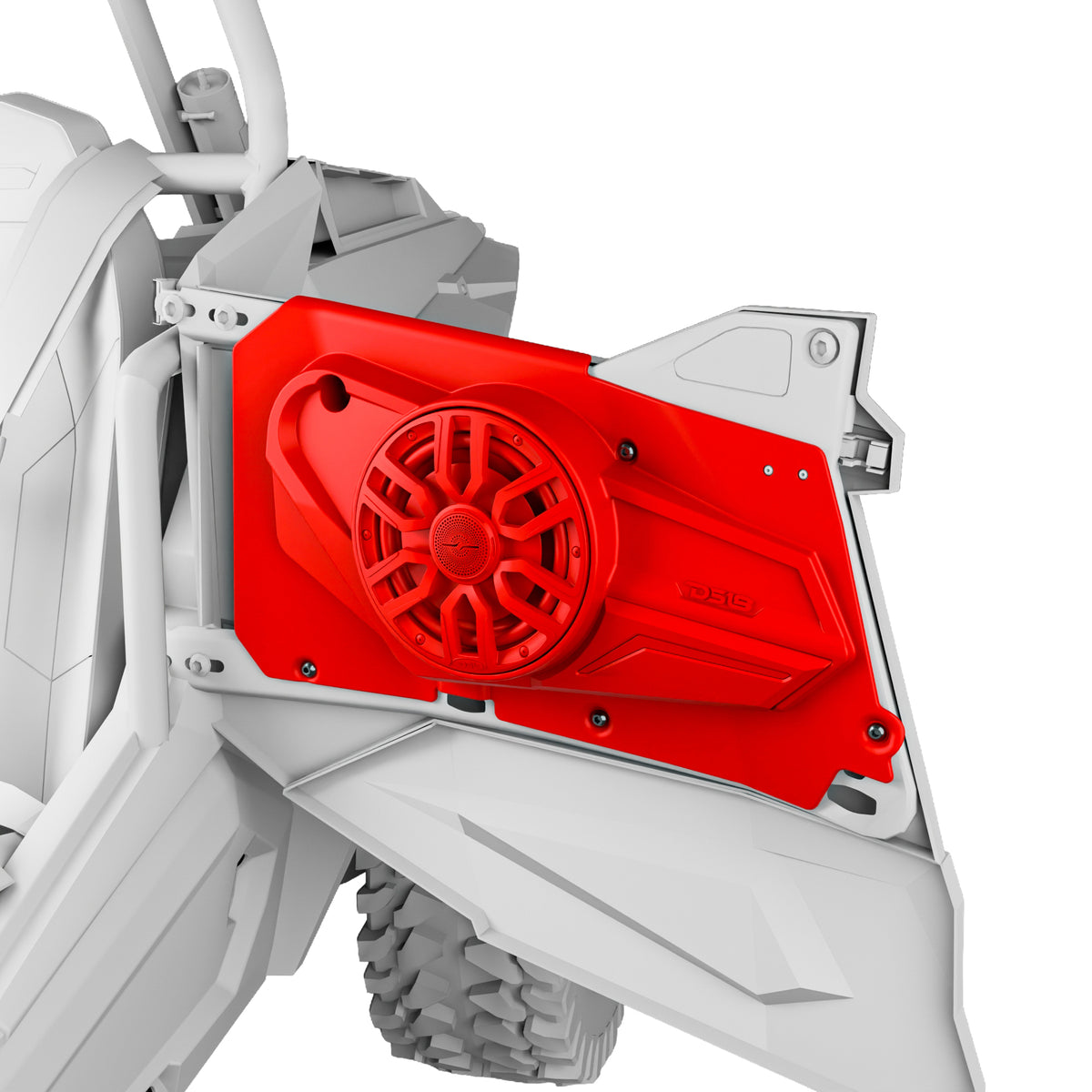 Polaris RZR-XP 2014-2023 Rear Door Panels Loaded with NXL-iQ 6.5" Coaxial Speakers with Digital LED Lighting