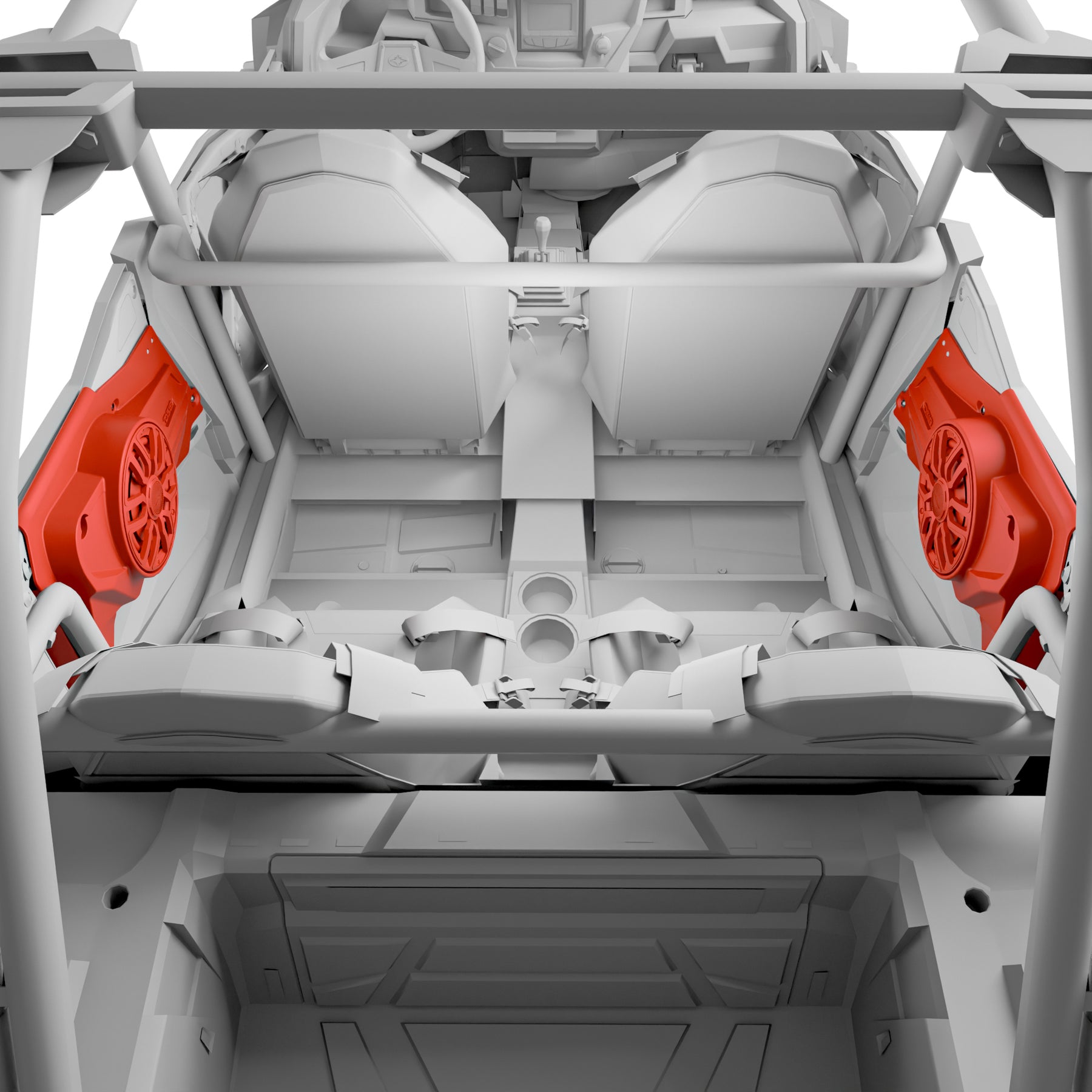 Polaris RZR-XP 2014-2023 Rear Door Panels Loaded with NXL-iQ 6.5" Coaxial Speakers with Digital LED Lighting