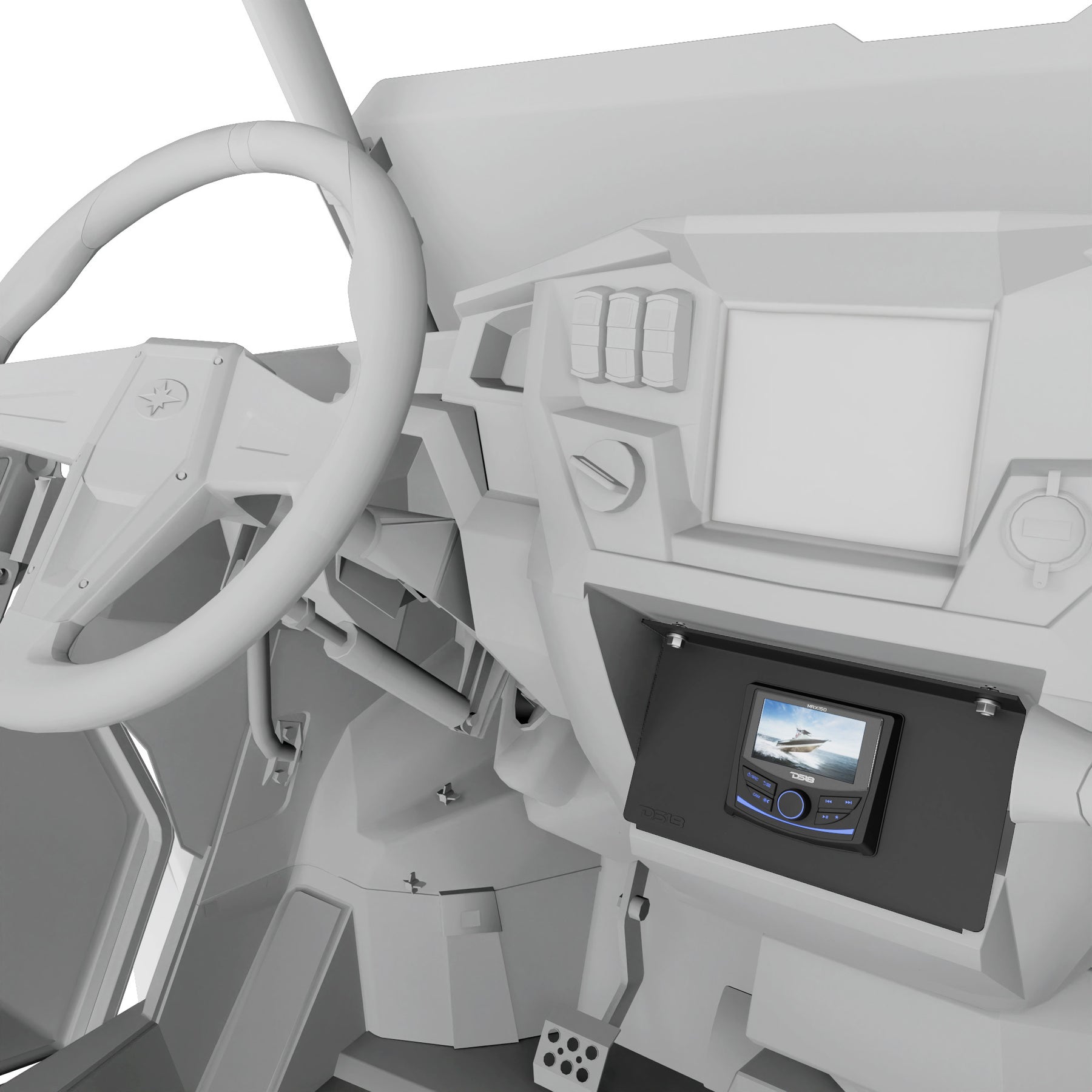 Polaris RZR-XP 2014-2023 Pocket Mount Compatible with MRX150 Head-Unit
