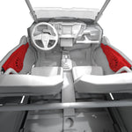 Paneles de puerta delanteros Polaris cargados con altavoces coaxiales NXL-iQ de 6.5" para modelos RZR-XP (2014-2023)