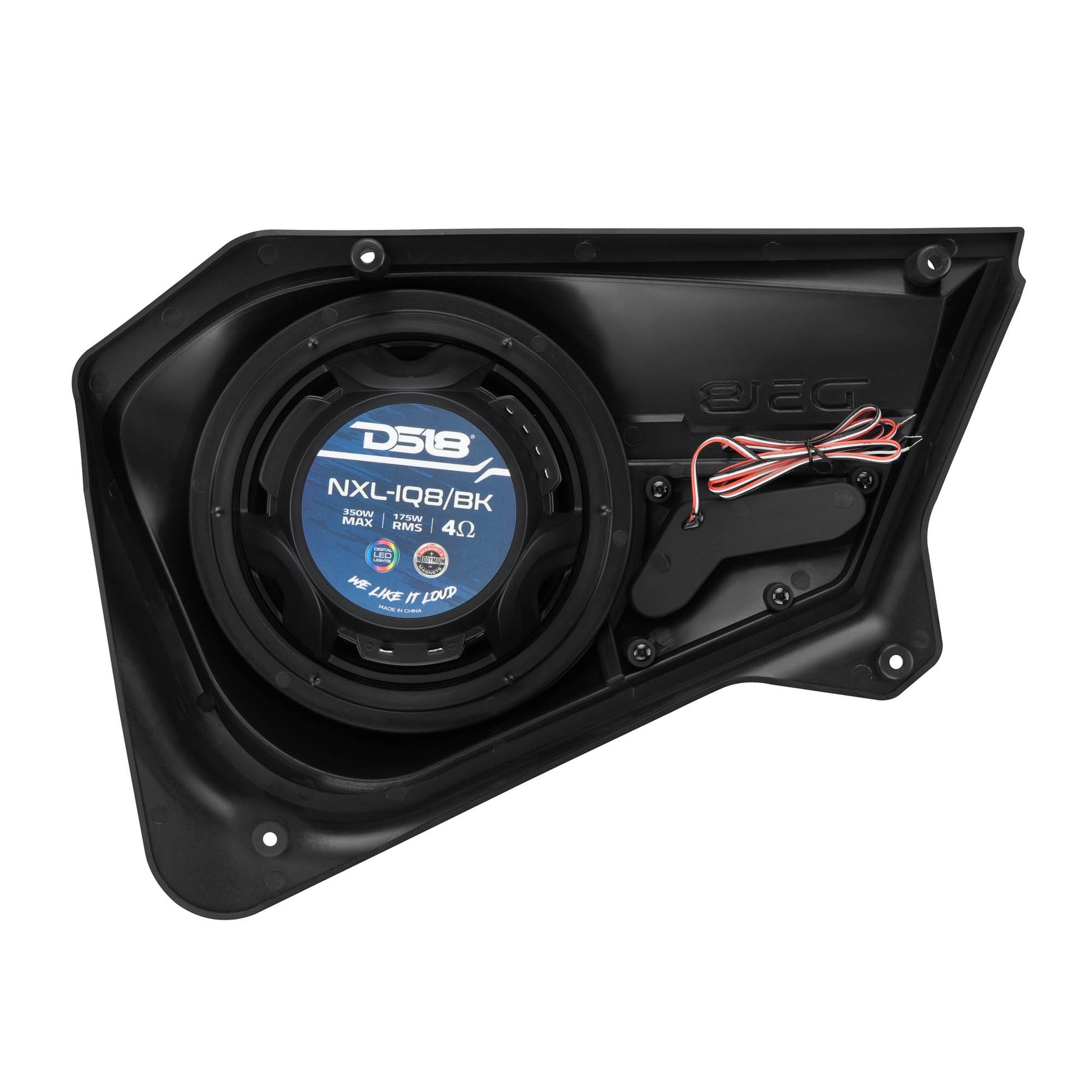 Polaris RZR Rear Door Panels Loaded with NXL-IQ/BK 8" Coaxial Speakers