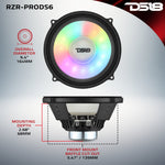 Polaris RZR-PRO 2020-Up 6.5" Dashboard Speakers with Digital LED Lighting – 150W RMS, Neodymium Magnet, OEM Fit