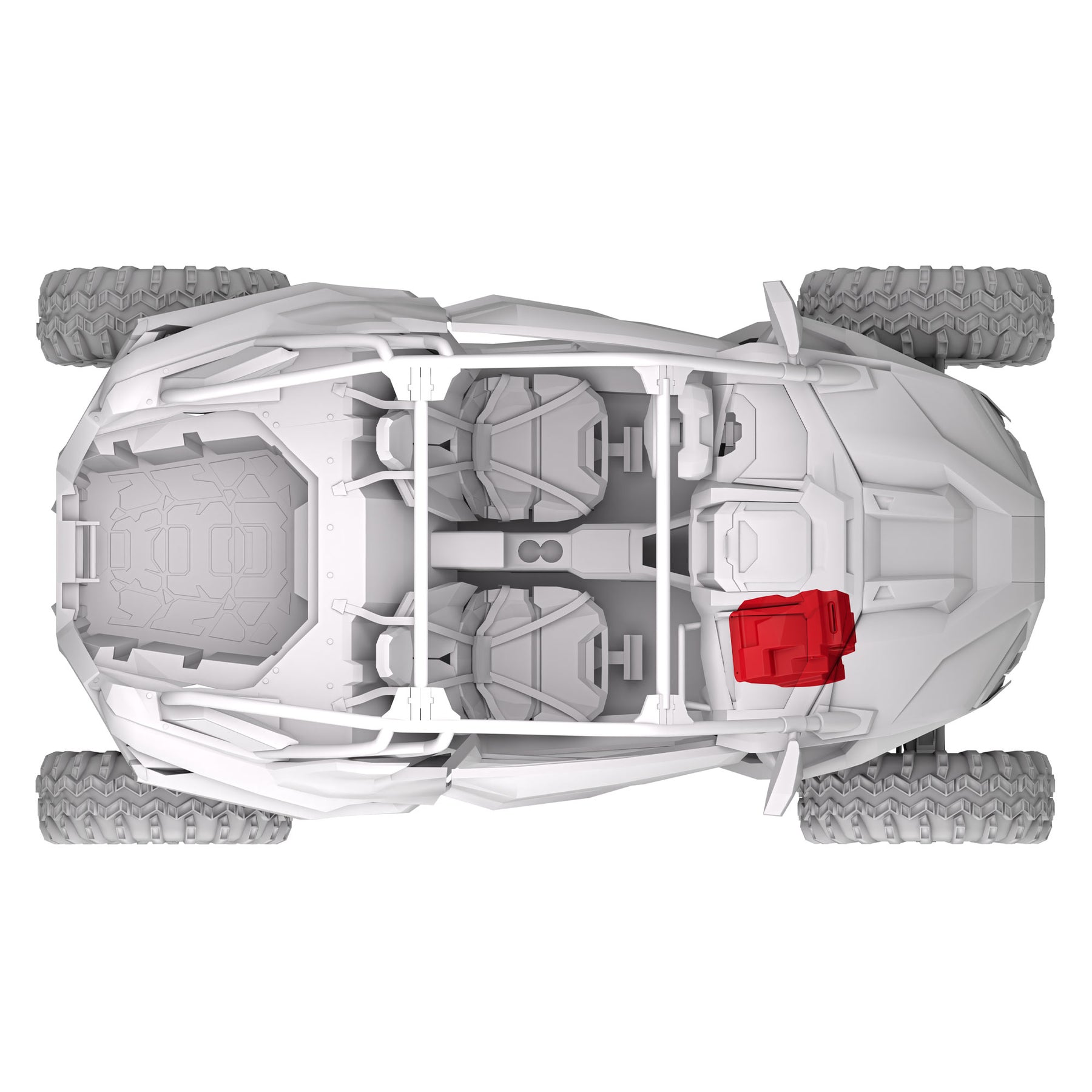 Polaris RZR Pro (2020–2024) Under-Dash 10” Subwoofer Enclosure – Loaded GEN-X10.4DCF | 600W RMS, Dual 4 Ohm | IP65 Water-Resistant