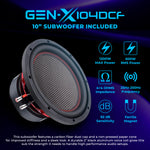 Caja de subwoofer de 10” bajo salpicadero para Polaris RZR Pro (2020–2024) – GEN-X10.4DCF cargado | 600 W RMS, doble 4 ohmios | Resistente al agua IP65
