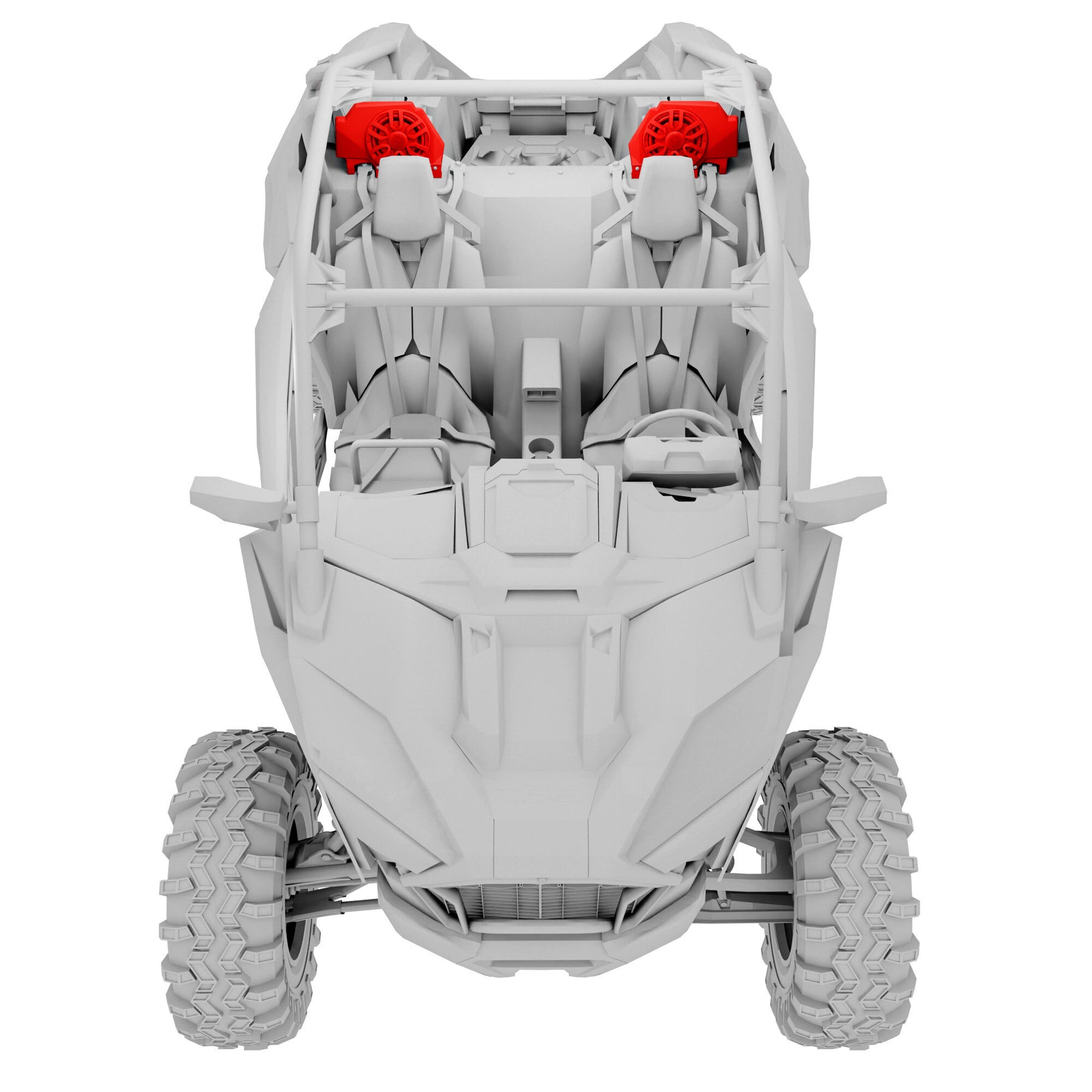 Polaris RZR-PRO 2020-2024 Rear Speaker Pods Loaded with NXL-iQ 6.5" Coaxial Speakers with Digital LED Lighting