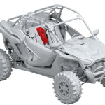 Caja para consola central tipo cascada para Polaris RZR Pro para modelos 2020+ – Precargada con altavoces de 6.5" y tweeters de 2.3" | Luces LED digitales