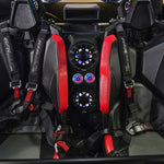 Caja para consola central tipo cascada para Polaris RZR Pro para modelos 2020+ – Precargada con altavoces de 6.5" y tweeters de 2.3" | Luces LED digitales
