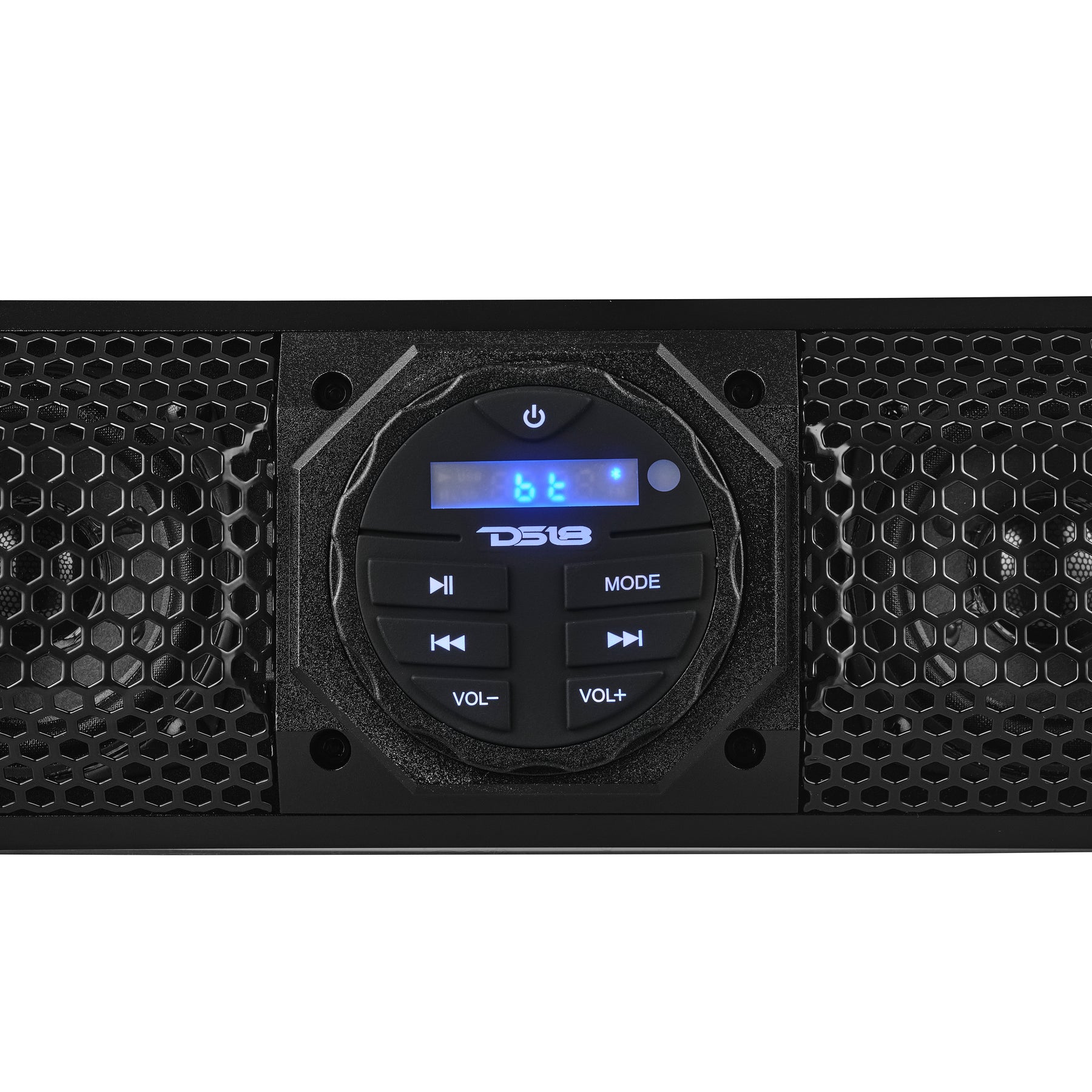 24" Marine Sound Bar Speaker System, 6 Speakers 600 Watts, BT v5.0, Rotating Control Panel