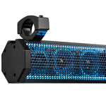 26" Marine Amplified Soundbar with Bluetooth USB & RGB Lighting 6 Speakers 600 Watts