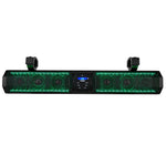 26" Marine Amplified Soundbar with Bluetooth USB & RGB Lighting 6 Speakers 600 Watts