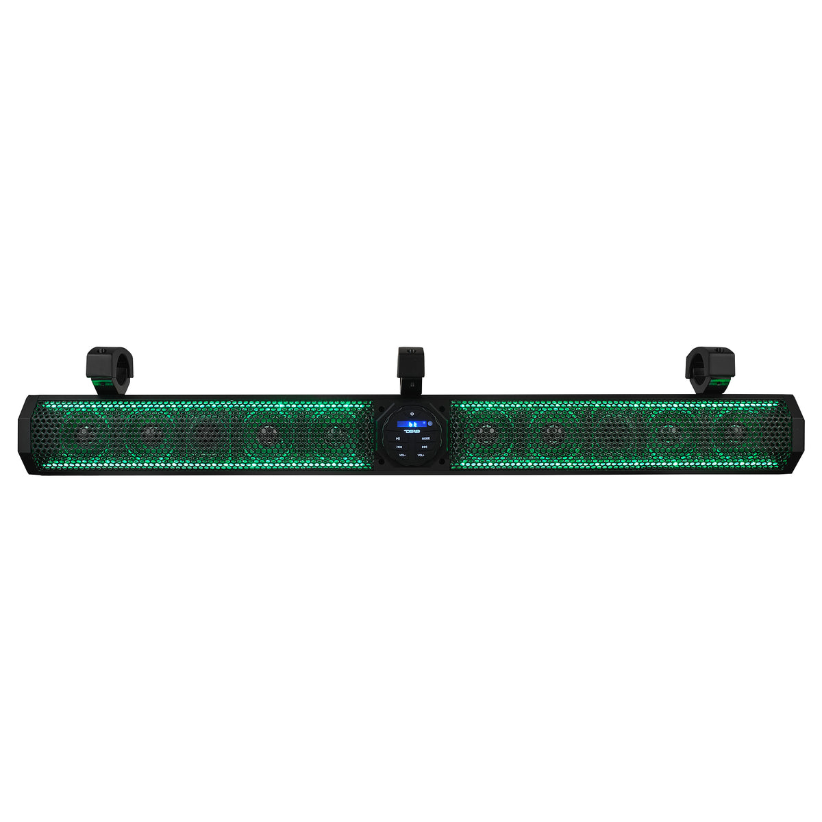 37" Marine Amplified Soundbar with Bluetooth USB & RGB Lighting 10 Speakers 1200 Watts