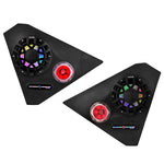 Polaris Slingshot Front Kick Panel Pods For 6.5" Speakers and 3.8" Bullet Tweeters with Digital LED Lights