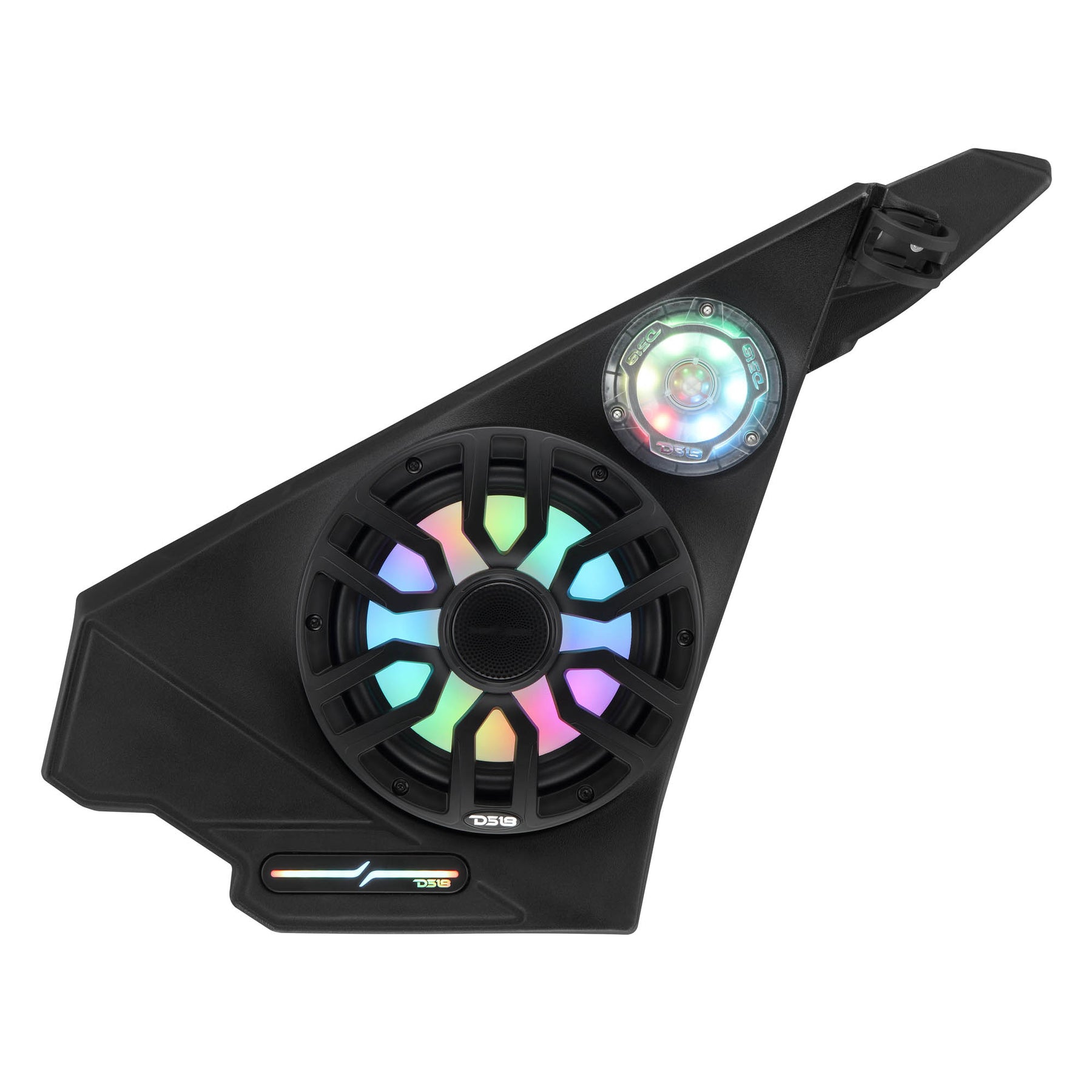 Polaris Slingshot Front Kick Panel Speaker Pods – Loaded with 8" NXL-IQ8/BK Speakers, PRO-TW1LD Tweeters & Digital LED Lights | 2020 - Current