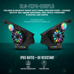 Polaris Slingshot Front Kick Panel Speaker Pods – Loaded with 8" NXL-IQ8/BK Speakers, PRO-TW1LD Tweeters & Digital LED Lights | 2020 - Current