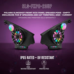 Polaris Slingshot Front Kick Panel Speaker Pods – Empty Enclosure for 8" Speakers and 3.8" Tweeters | 2020 - Current