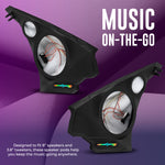 Polaris Slingshot Front Kick Panel Speaker Pods – Empty Enclosure for 8" Speakers and 3.8" Tweeters | 2020 - Current