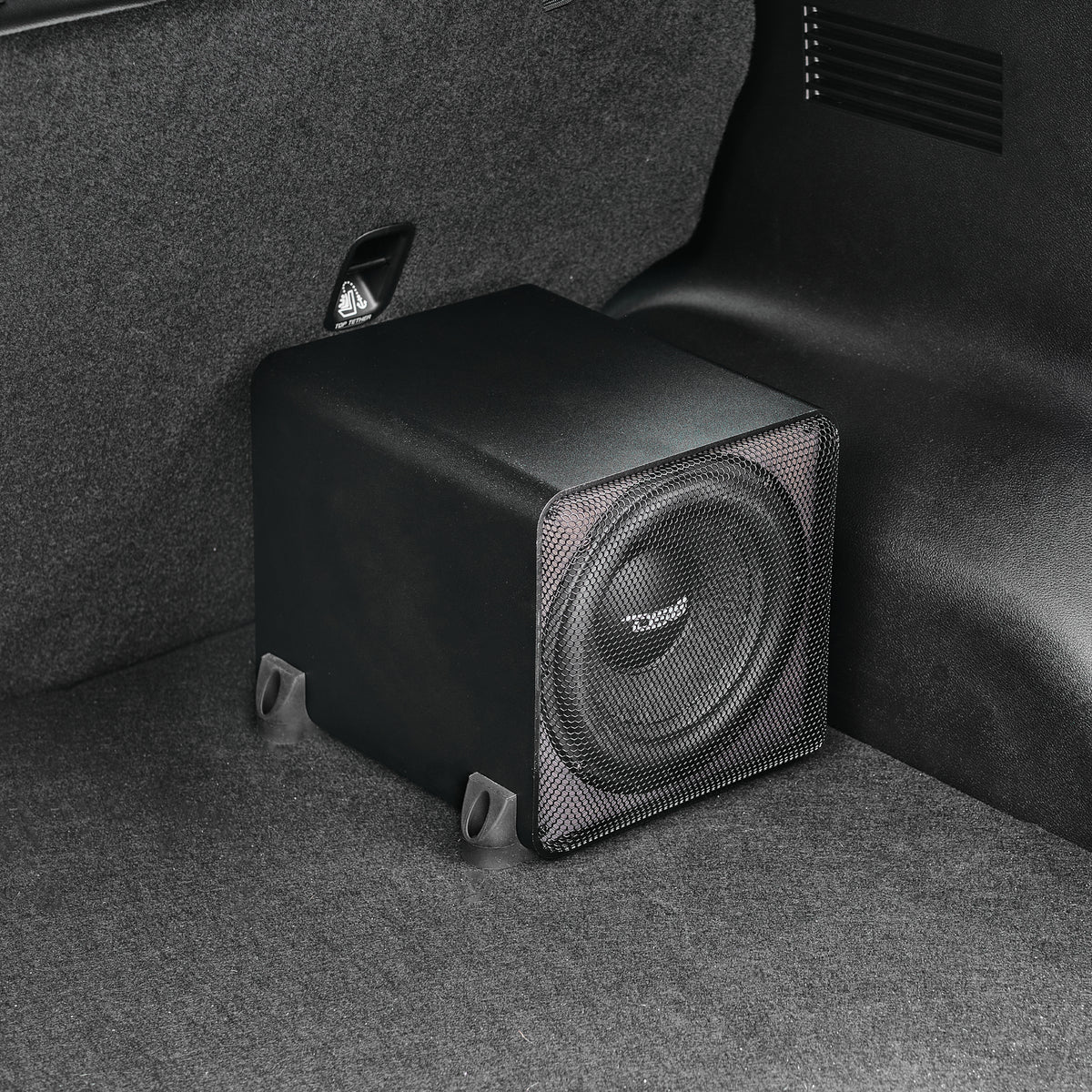 Car Audio Bass Package with Dual 8" Sealed Subwoofer Enclosure and Amplifier – 300W RMS