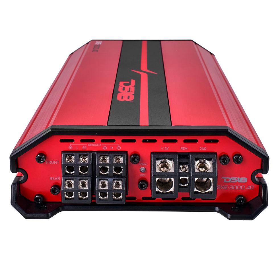 SXE Class D 4-Channel  Full-Range Car Amplifier 4 x 200 RMS @4 Ohm 3000 Watts