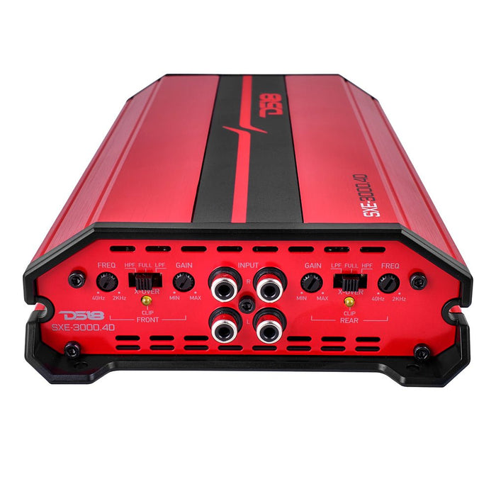 DS18 SXE-4000.4D 4-Channel Car Amplifier – 4000W RMS, Full-Range Class D, New Design