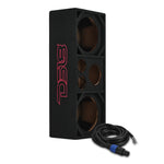 Dual 10” + Dual 4” Tweeter + 2” Driver Ported Empty Voceteo Enclosure | Speakon-Ready