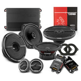 Paquete de mejora/reemplazo de altavoces para puertas delanteras y traseras de RAM 1500 Crew Cab y Quad Cab (2012-2021) de 1600 vatios