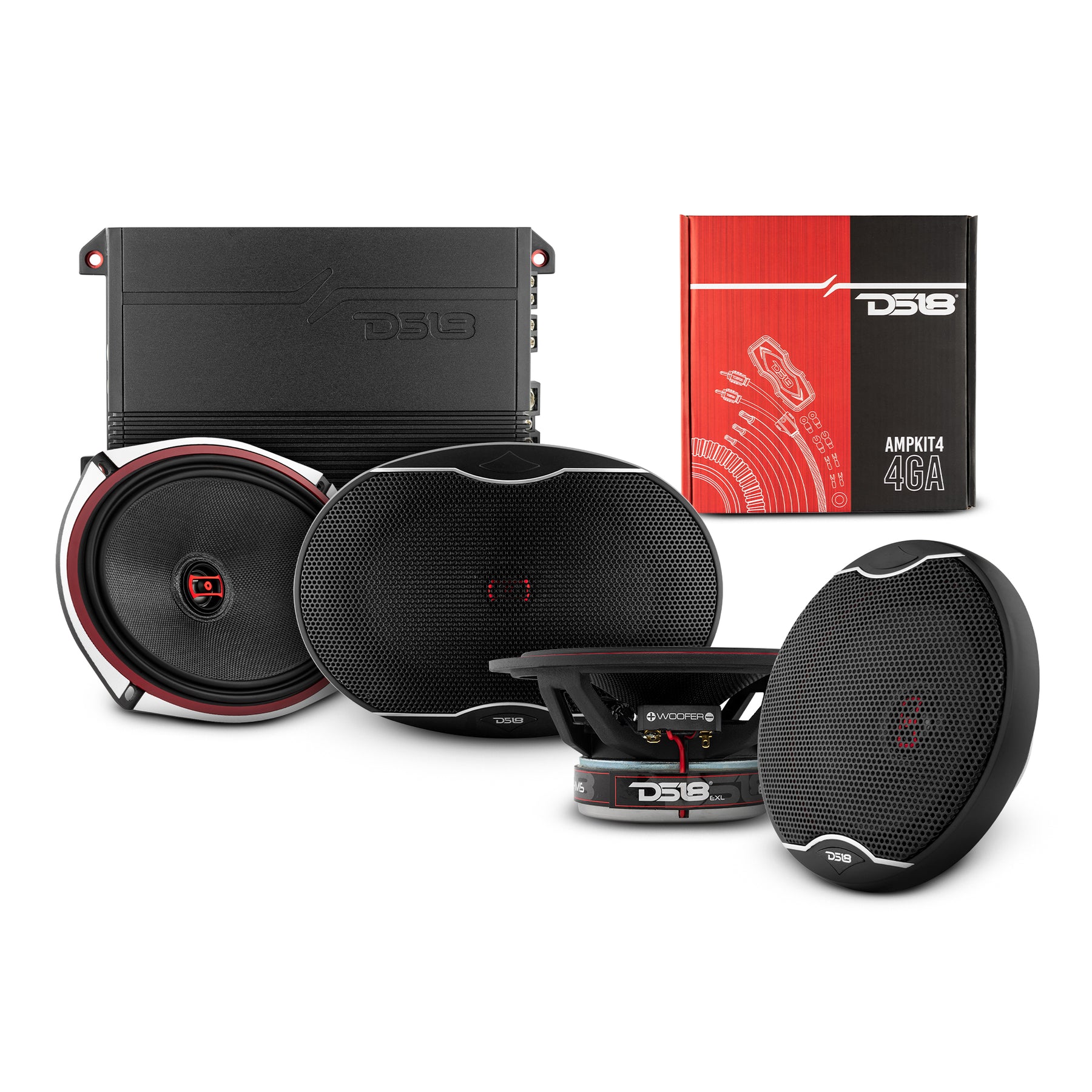 DS18 2016-2021 Chevy Silverado 1500 LD Front and Back Doors Speakers B