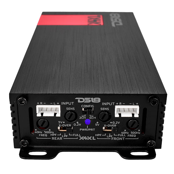 X 4-Channel Ultra Compact Class D Amplifier 4 x 120 Watts Rms @ 4-ohm