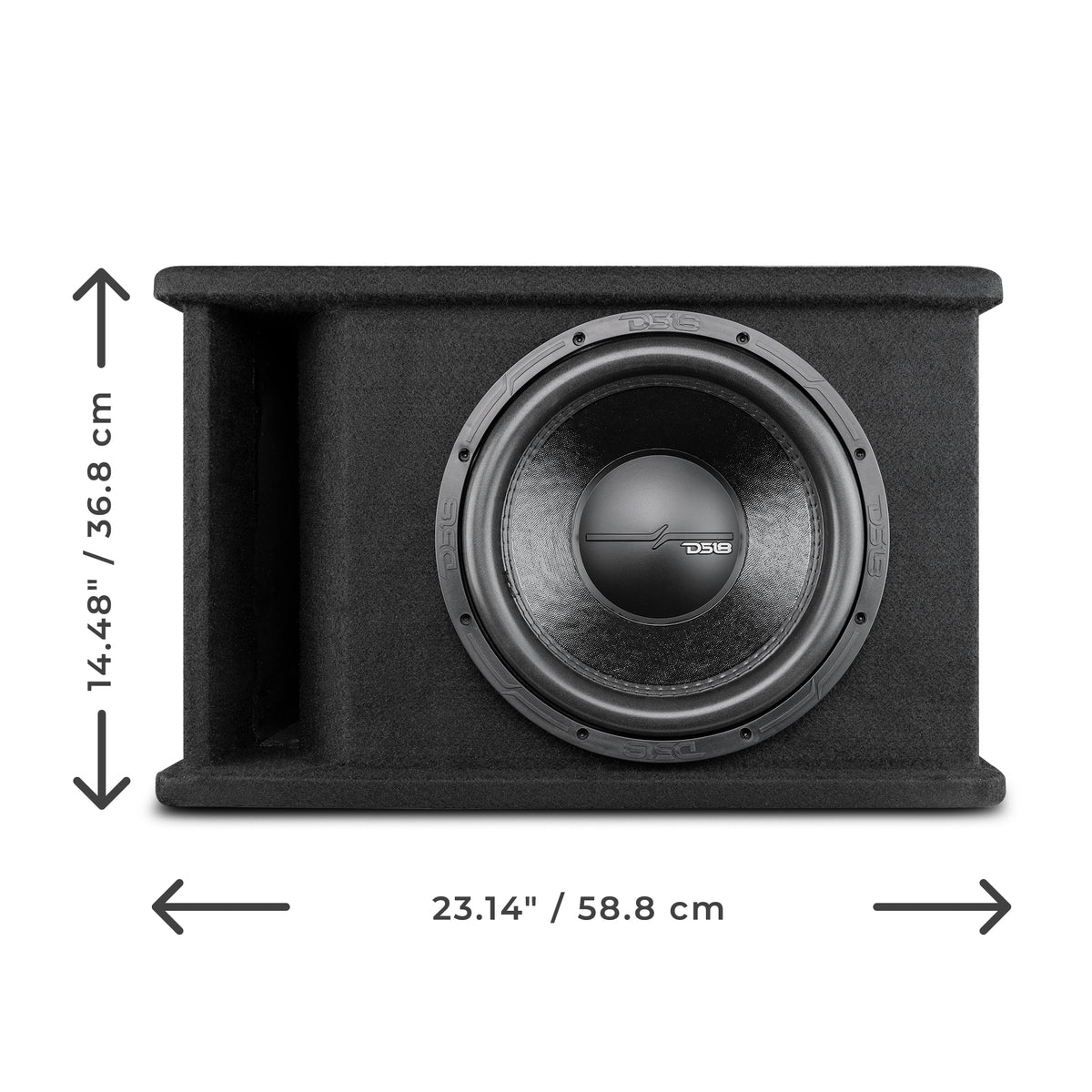 12" Loaded Subwoofer Ported Enclosure With ZR12.2D 750 Watts Rms