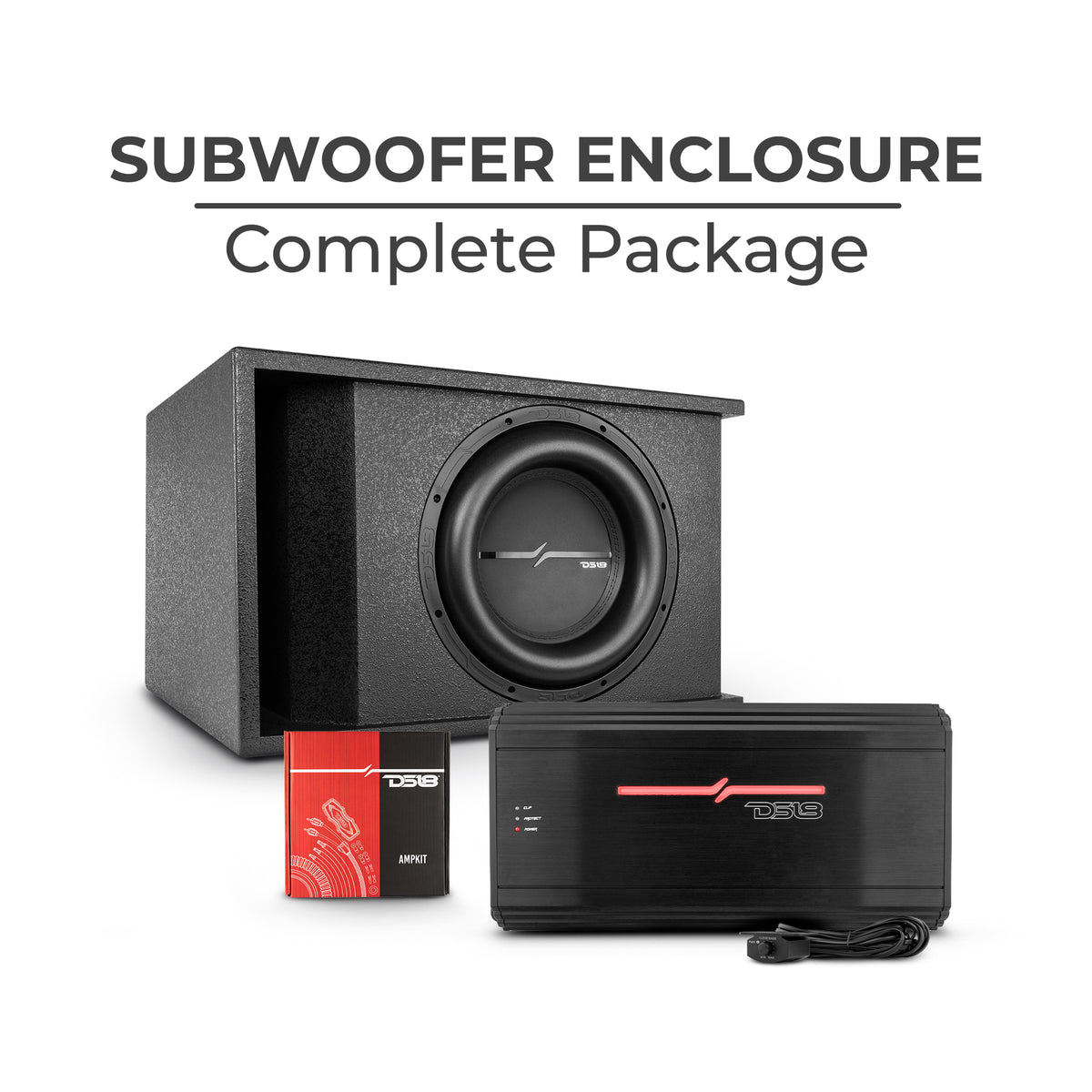 1 x 12" Subwoofer Enclosure Complete Package