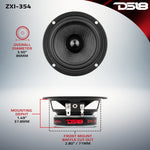 ZXI 3.5" Full-Range Speakers with Kevlar Cone 40 Watts Rms 4-Ohm