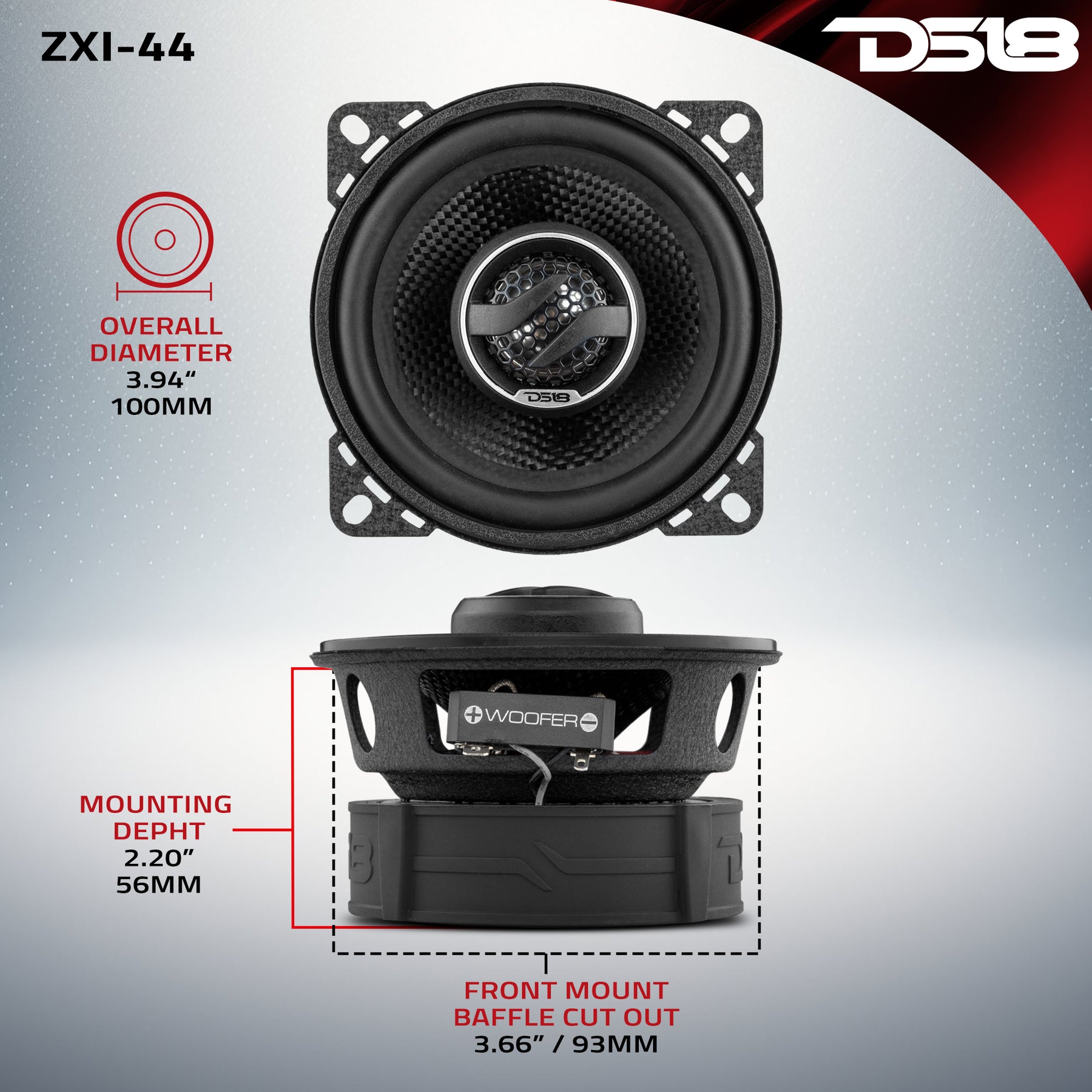 Car Speakers DS18 ELITE 4x6