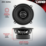 ZXI 5.25" 2-Way Coaxial Speakers with Kevlar Cone 60 Watts Rms 4-Ohm