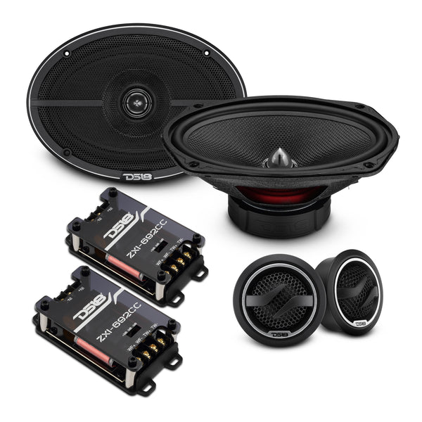 DS18 6x9” 2-Way Component Speakers | 120W RMS - 360W Max | 4 Ohm