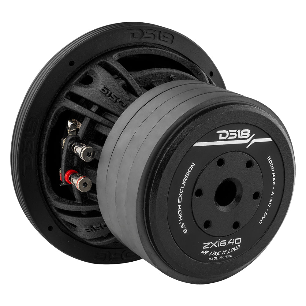 thumbnail image 2 of DS18 ZR6.4D 6 Inch Car Subwoofer - 600W Dual 4-Ohm Voice Coil - Open Box 2 of 5
