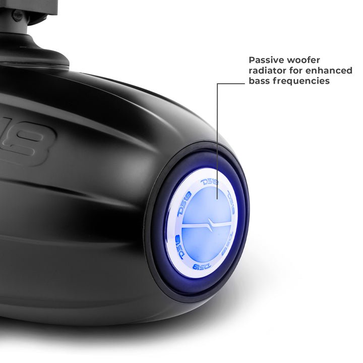 DS18 Hydro 8" Neodymium Marine Towers Speaker With Built-in Passive Radiator - CF-X8TPNEO - Vivid Racing