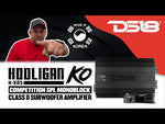 HOOLIGAN KO 1-Channel Amplifier with Voltmeter 5000 Watts Rms @ 1-Ohm Made In Korea Black